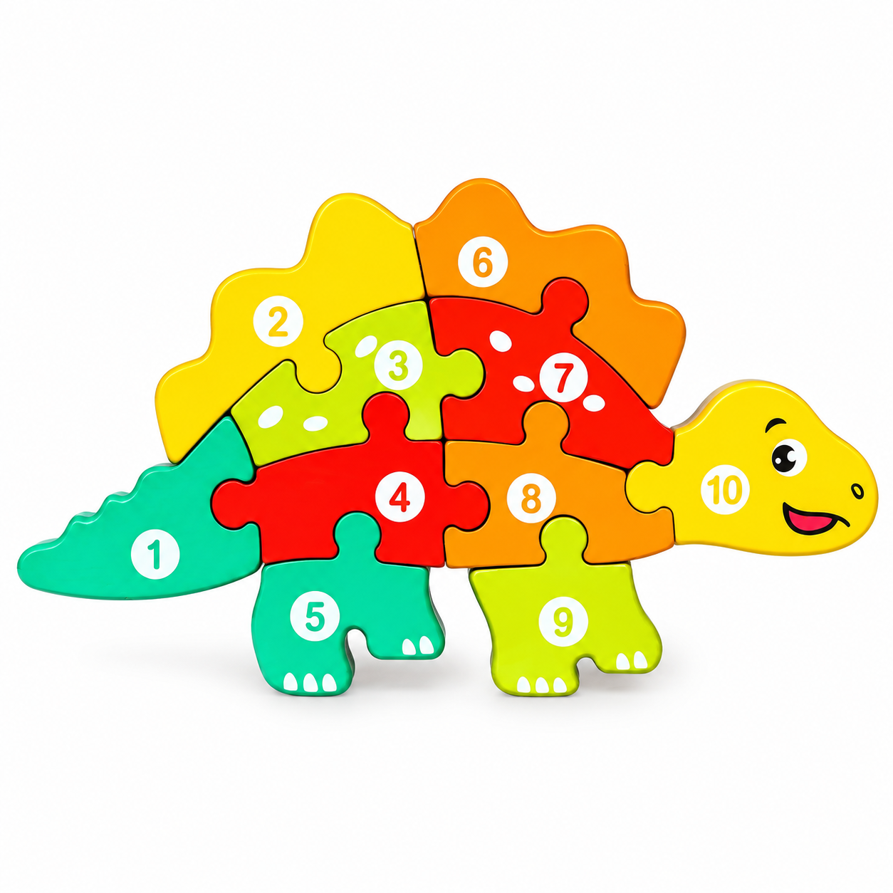 Montessori Wooden Numbered Jigsaw Puzzle Animal & Vehicle Assortment Set